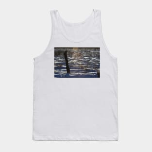 Snowy Country Fence Line Tank Top